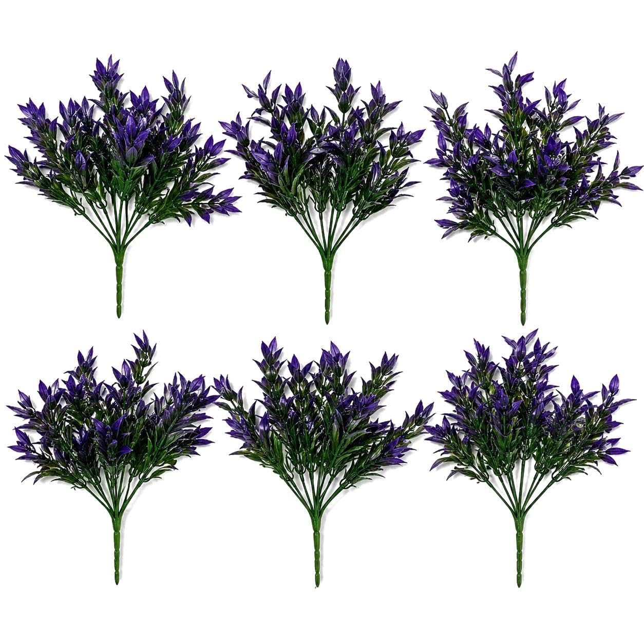 Leaf Multipack 34cm Artificial Lavender Stem Plant Faux Floral Filler