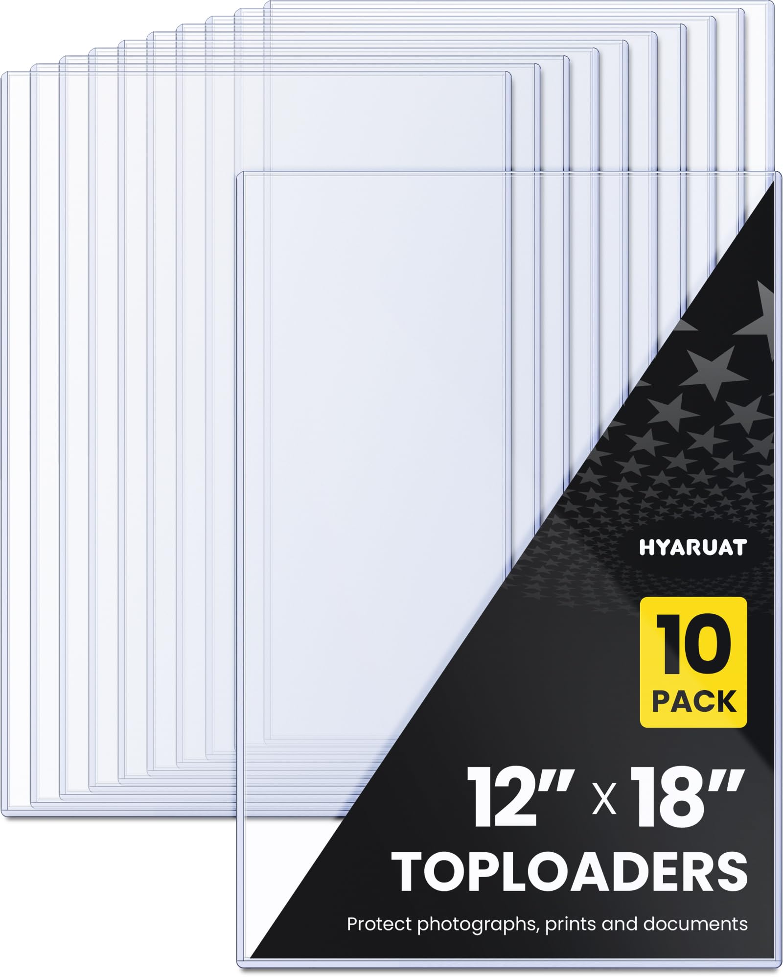 Amazon.com : HYARUAT 12x18 Toploaders 10 Pack, Acid Free Hard