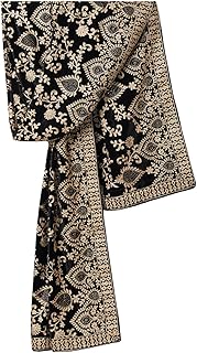 VASTRAMAY Men’s Embroidered Sequined Dupatta – Festive &amp; Wedding Ethnic Stole