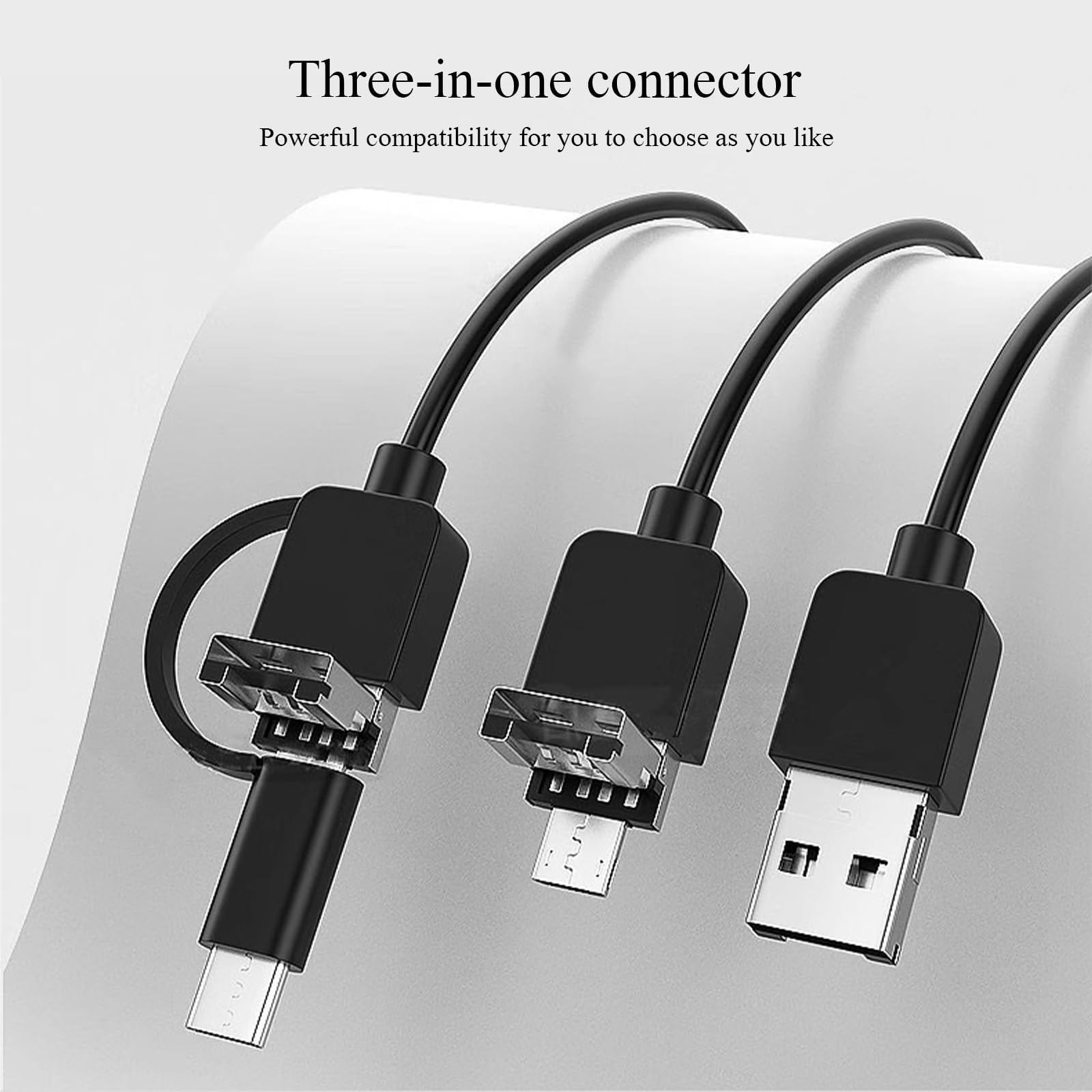Endoscopio per Smartphone, Alta Definizione Telecamera Endoscopio Impermeabile IP67, Telecamera Endoscopica con 6 LED, Sonda telecamera con Cavo Semirigido da 5 M, per Android