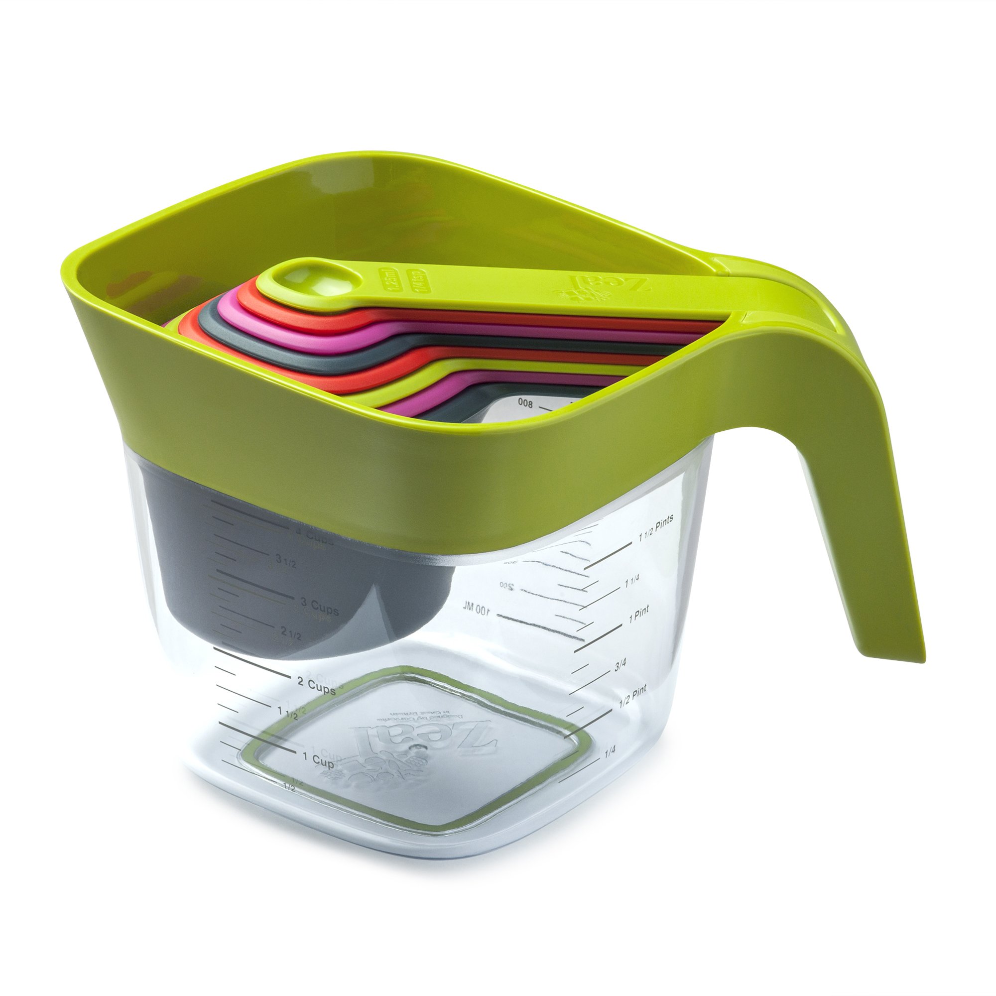 Zeal L207L Messbecher-Set, Kunststoff, Lime