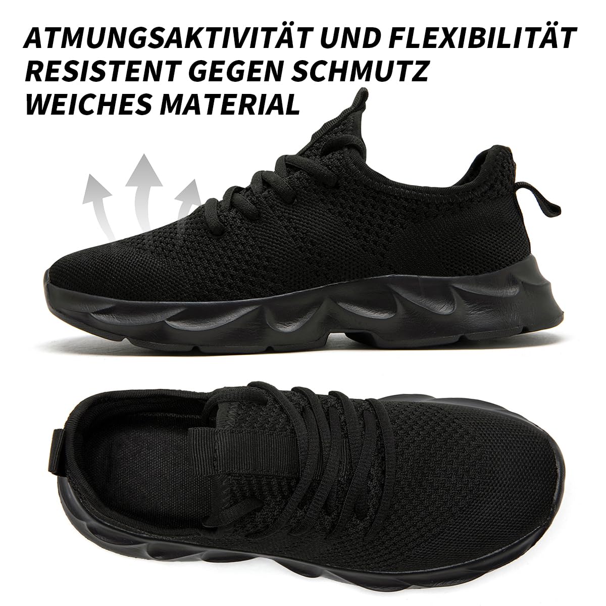 Sneaker Hombre Zapatillas Deporte Running Zapatos Correr Jogging Caminar Bambas Deportivas Casual Gimnasio Fitness Gym Atlético Tenis Moda Ligeros Transpirables Trabajo huhe