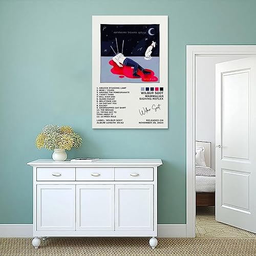 Miniatura 4 de NIRBO Wilbur Soot - Póster de reflejo de suspiro de mamíferos en lienzo, arte de pared, para sala de estar, dormitorio, pintura de 12 x 18 pulgadas