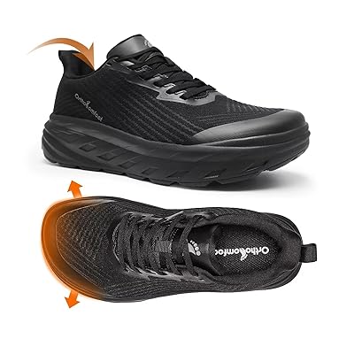 Women's Orthopedic Diabetic Wide Running Shoes: Comfortable Casual Arch Support Plantar Fasciitis Fashion Sneakers, High Arch Work Tennis Walking Shoes for Foot and Heel Pain Relief