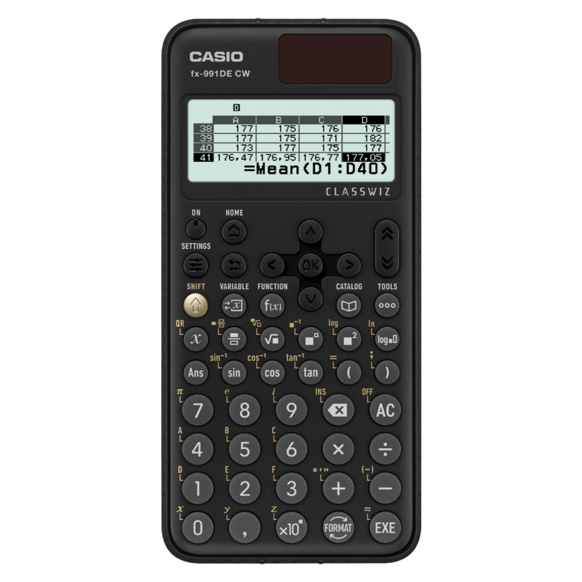 Casio FX-991DE CW ClassWiz Calculatrice Scientifique Technique, Menu en Allemand