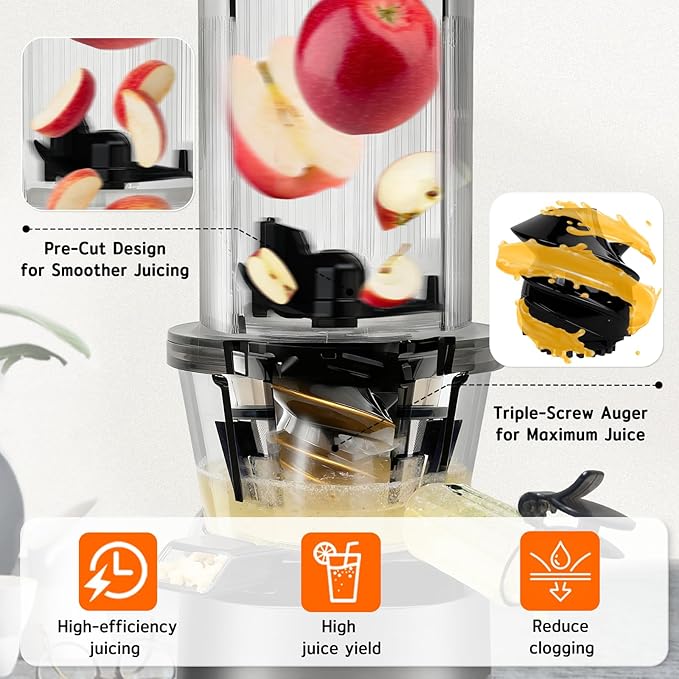 Extractor de Jugos Prensado en Frío Boca Ancha 250W 120V miniatura 4