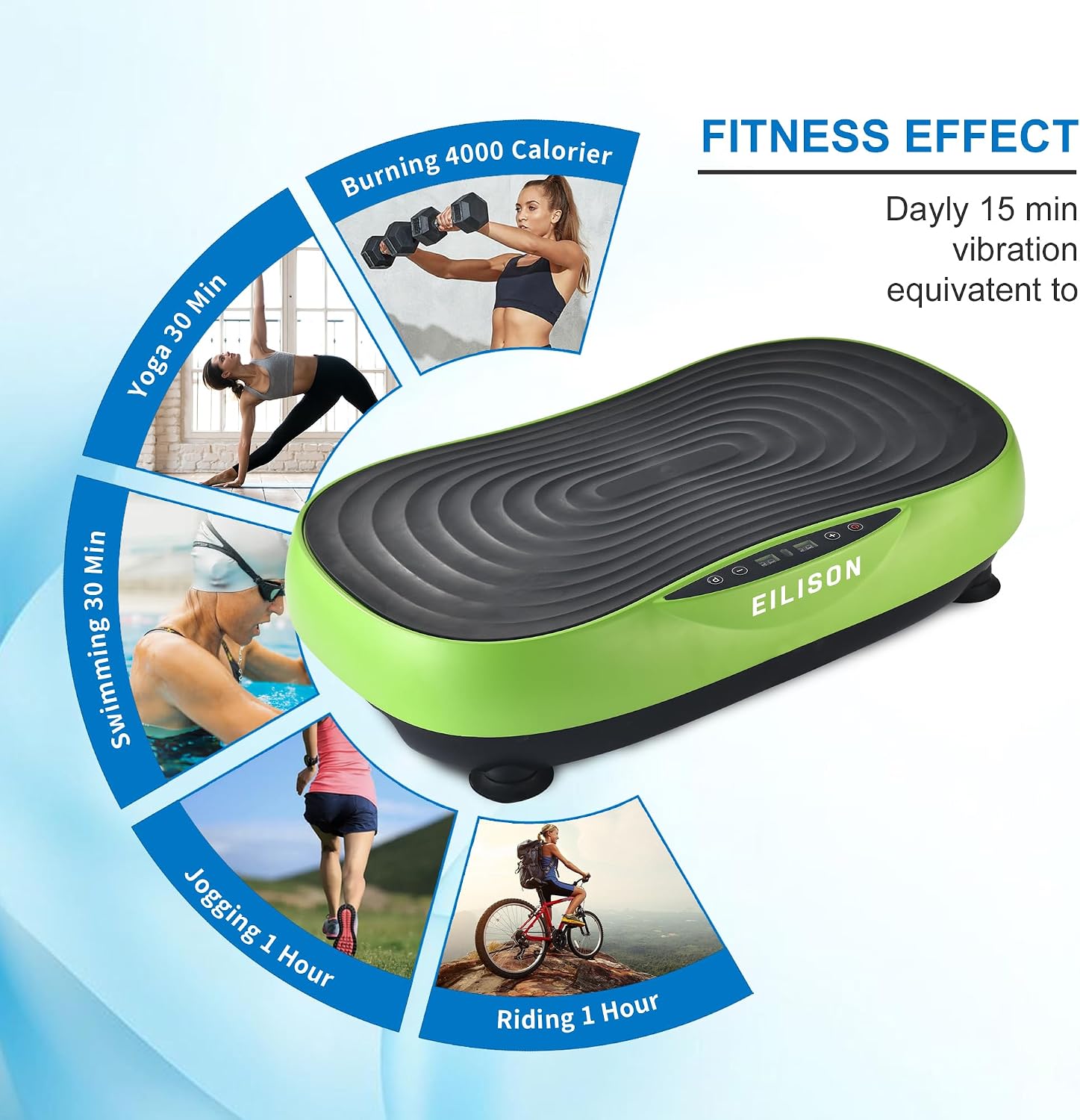 EILISON FITABS 3D Vibration Plate Exercise Machine with Seat User Manual