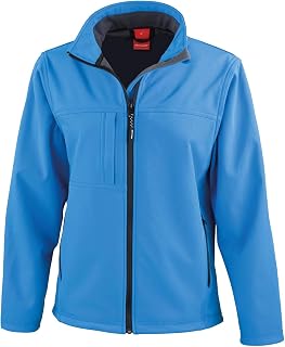Personalised Custom Your Text Design Logo Result R121F Women's classic softshell jacket - Azure 2XL