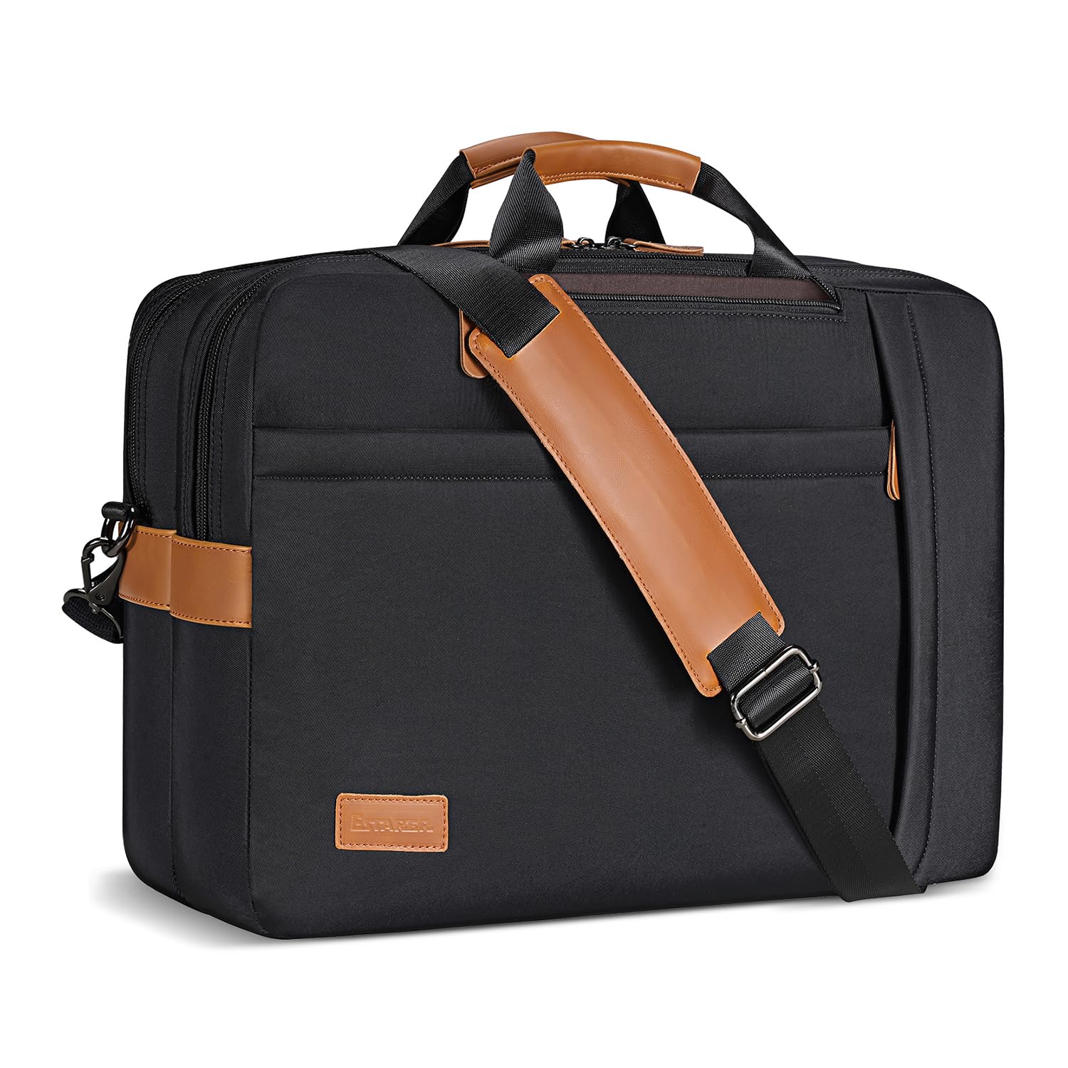 ESTARER Borsa a tracolla/borsa per computer 14/15.6-17/17.3 pollici per lavoro tinta unita in tela grigio..