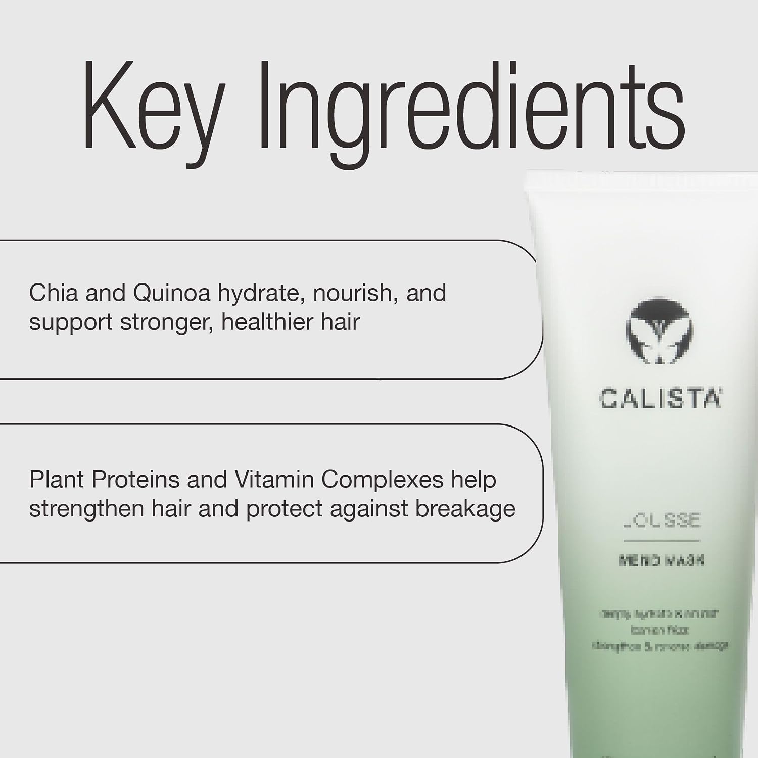 CALISTA Jousse Mend Masque | Repairing Hair Mask | Sulfate Free, Paraben Free | Hydration, Smoothness, & Shine | All Hair Types | 8 oz.