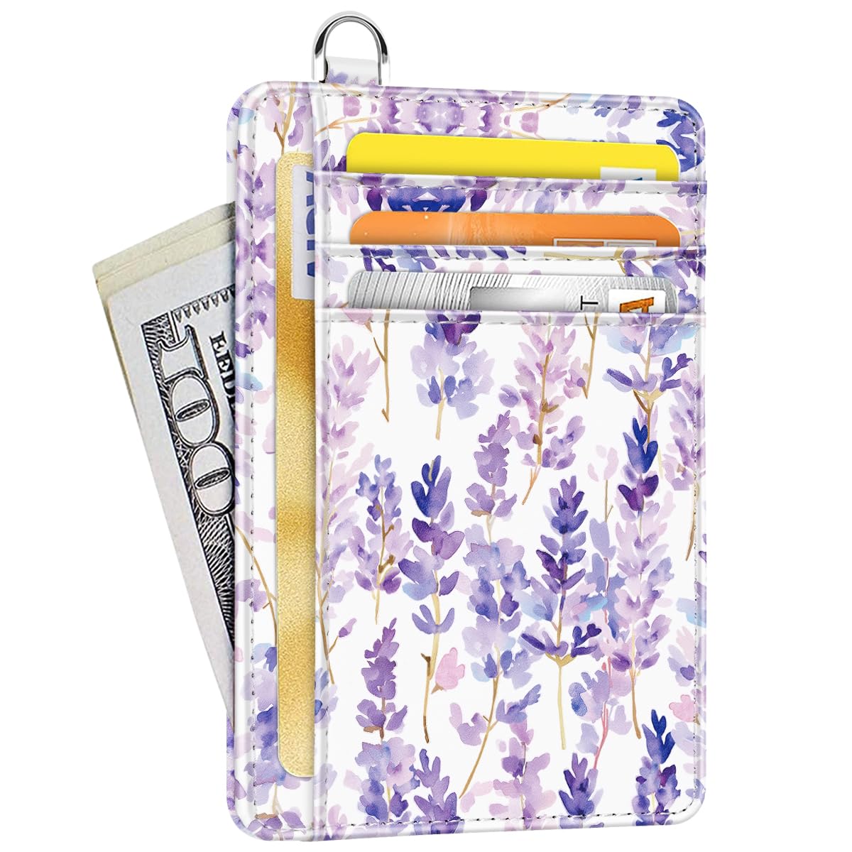 Coco Rossi Slim Credit Card Holder Wallet Women Thin Minimalist Card Cases