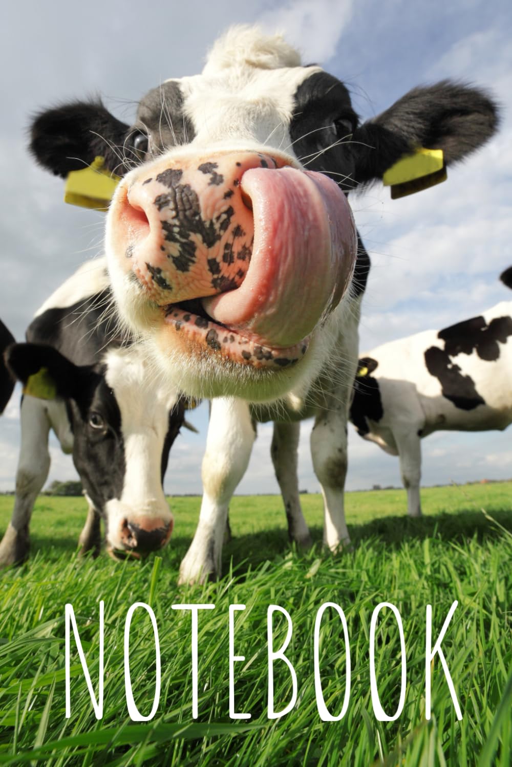 Cow Notebook: Cute Friesian Cow Lined Journal, The Perfect Funny Cow Gift for Anyone who Loves Cows and Farm Animals.