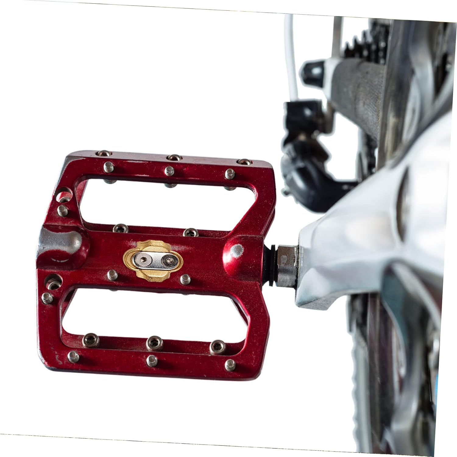 Mipcase Self-Locking Mountain Bike Cleats Multi-Directional Release for Shoes Exercise Bike Accessory