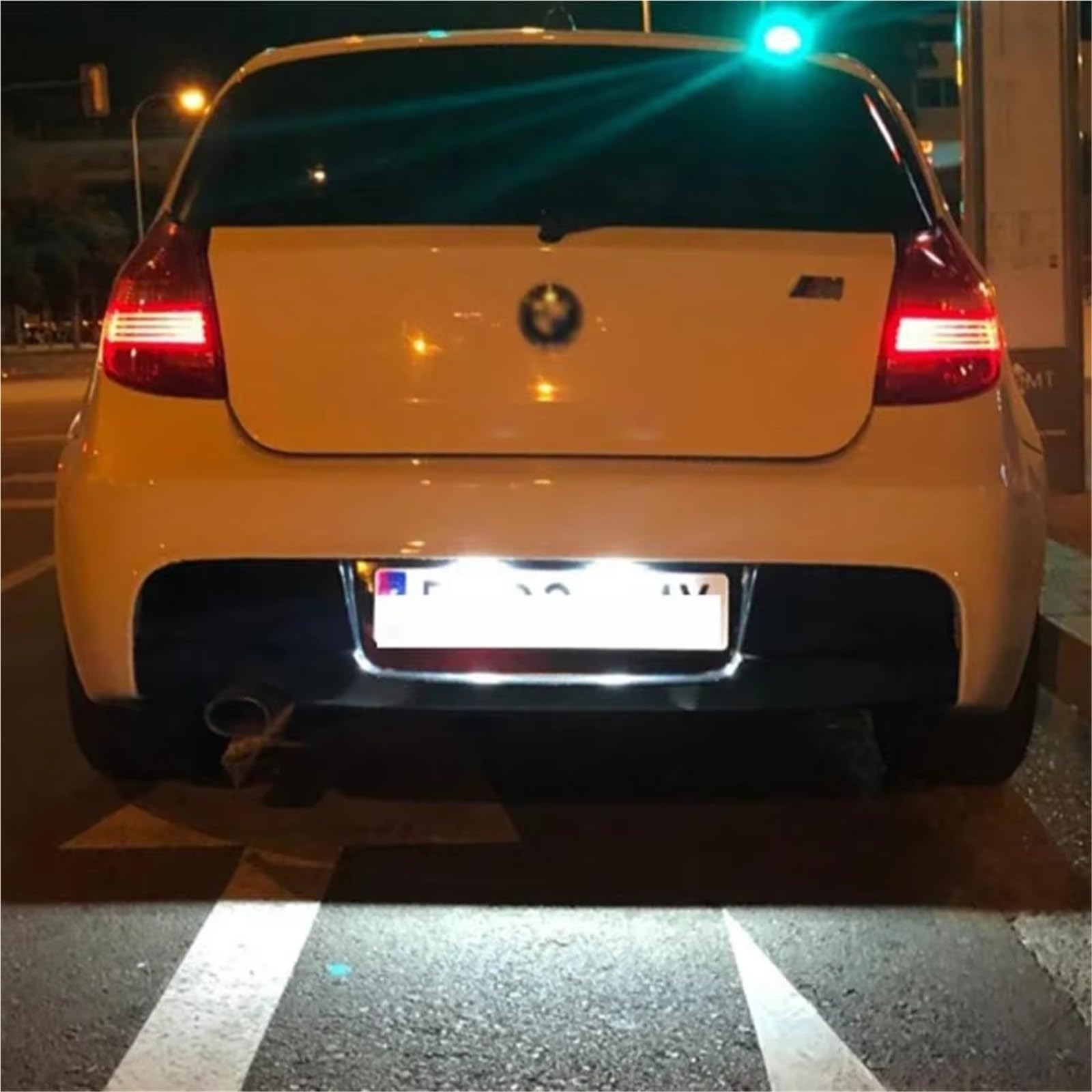 Para Serie 1 Para E81 Para E87 Para E63 Para E64 Para M6 Para E85 Para E86 Lámpara Matrícula LED Xenón Blanca 2 Piezas Luces LED Matrícula Matrícula