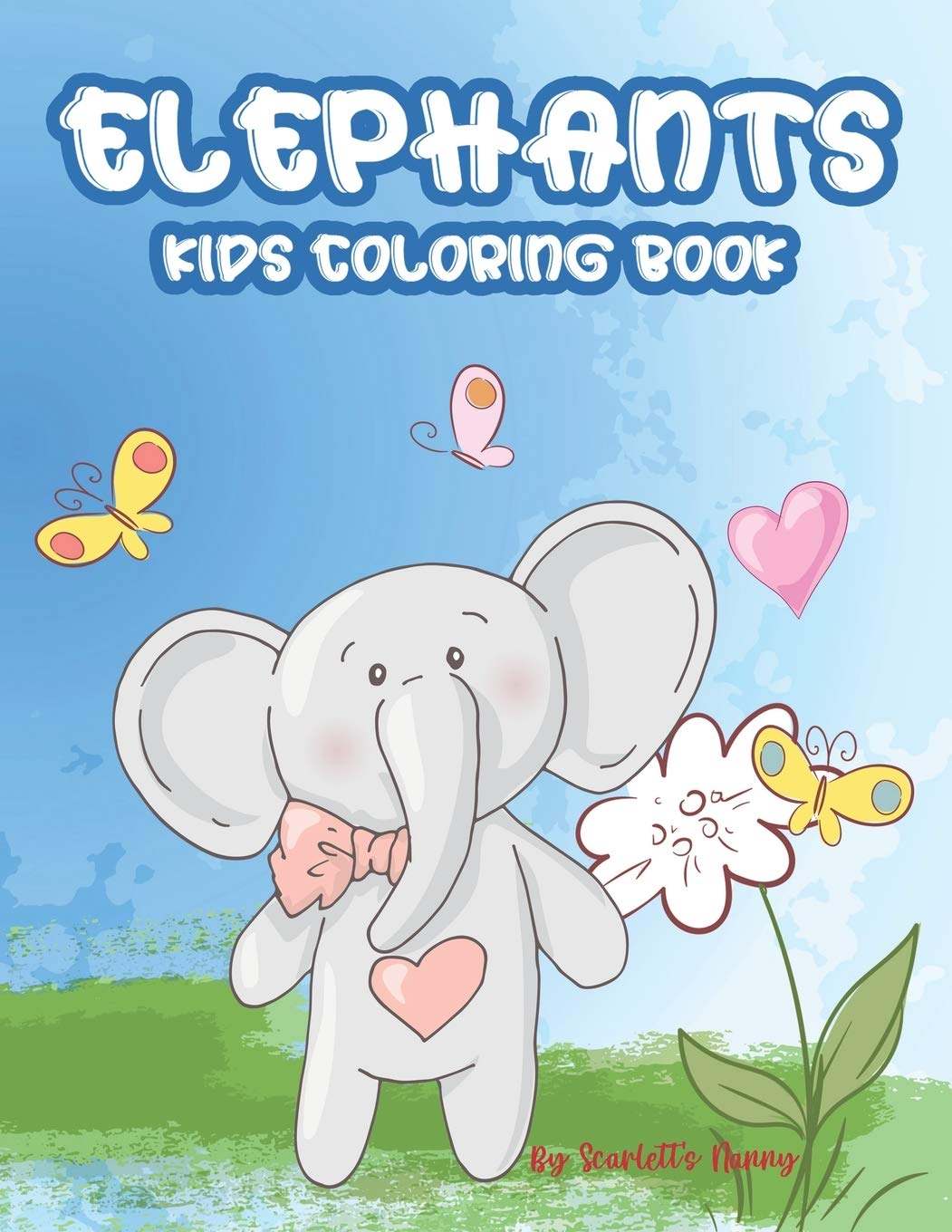 Buy Elephants Kids Coloring Book: Illustrations And Designs Of ...