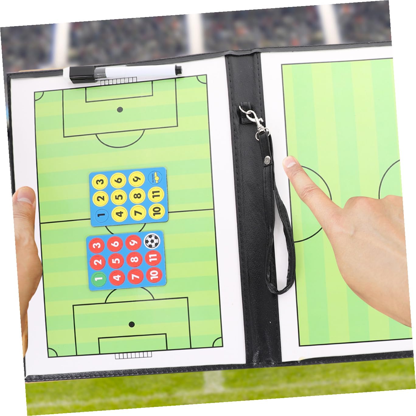 Fußballbrett Fußballtrainingsübungsbrett Fußballbrett Fußballtrainingsbrett Fußballtrainingsausrüstung Fußballspielarmbänder Trainingsbrett Fußballmarkierungstafel PVC