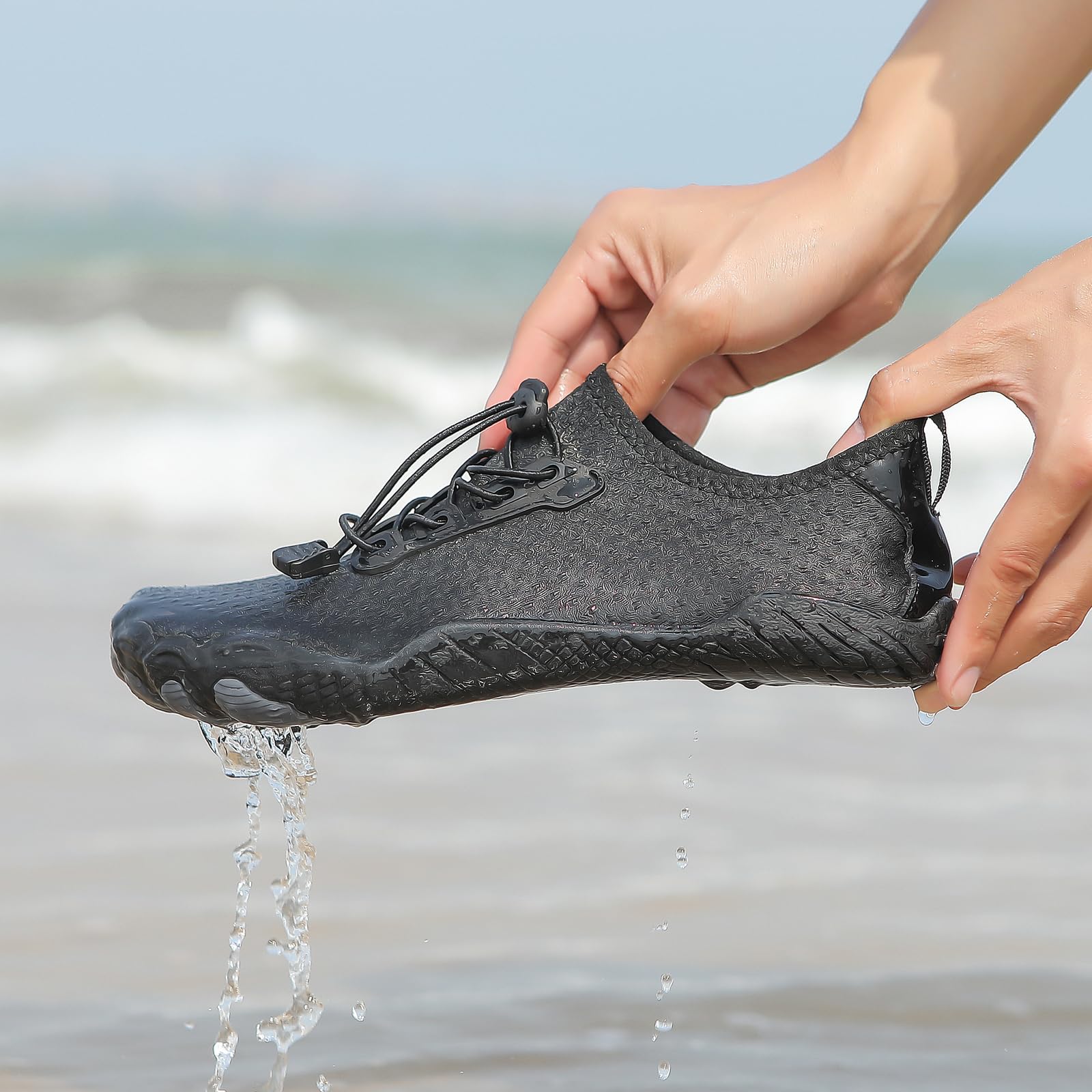 Cliont Barfußschuhe Herren Badeschuhe Damen Atmungsaktiv Leicht Wasserschuhe Sommer Strandschuhe rutschfeste Schwimmschuhe Aquaschuhe