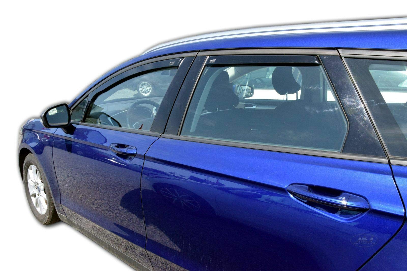 J&J AUTOMOTIVE Windabweiser passend für Ford Mondeo 2015-2022 4tlg, Heko Regenabweiser Vorne Hinten Getönt Dunkel Passform