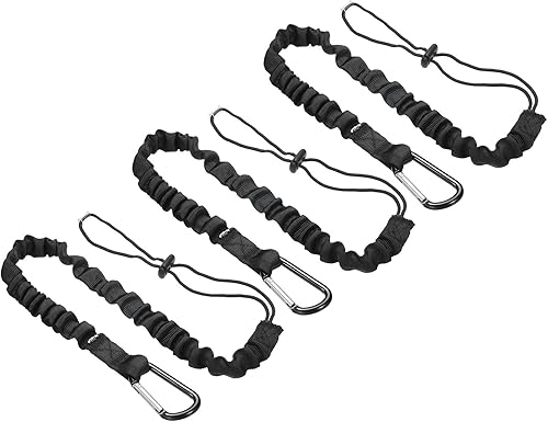 PATIKIL Cordón para herramientas con gancho en D, paquete de 3 correas de seguridad de 24 pulgadas de 1 pulgada de ancho para protección contra