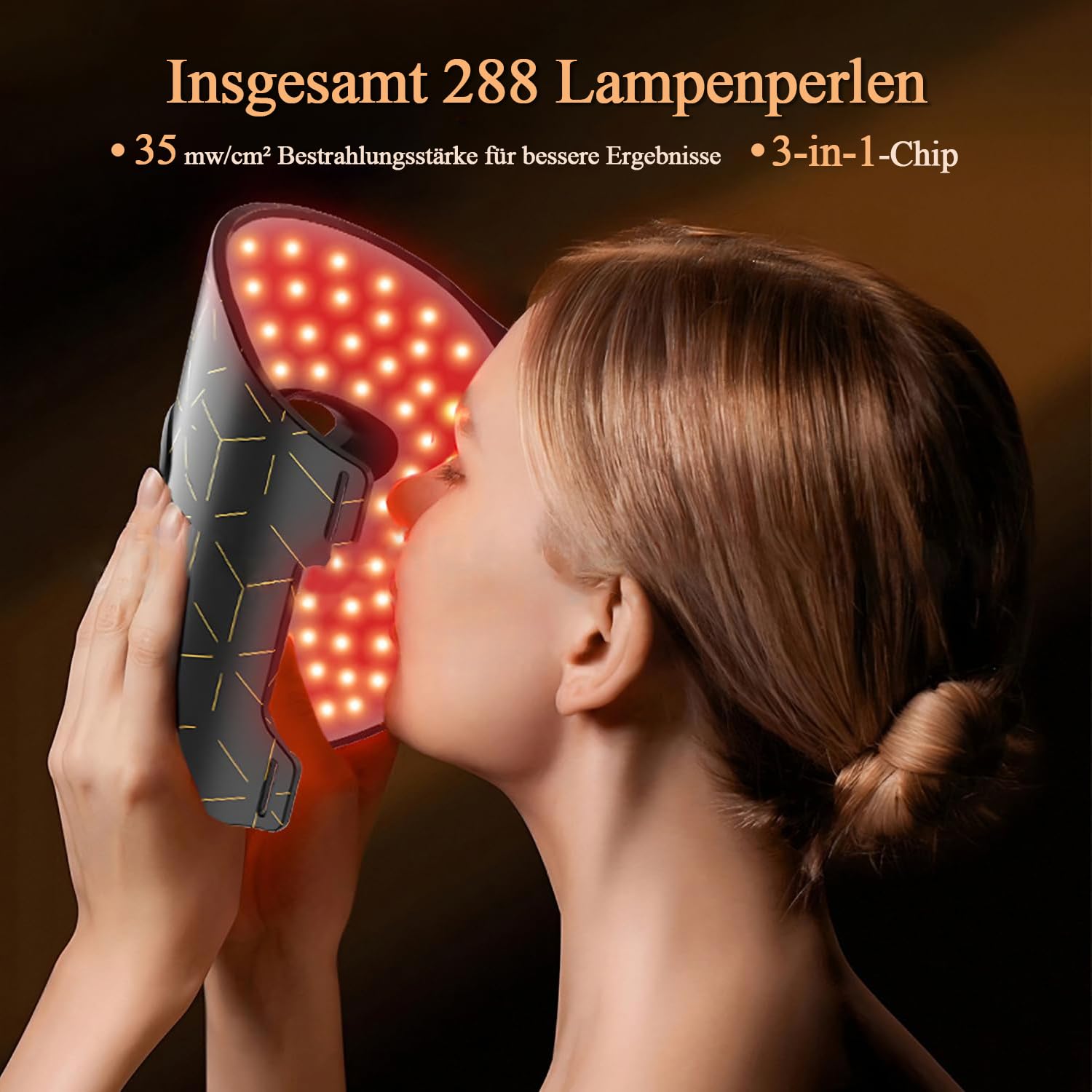 MEGELIN 7 Colours LED Light Therapy Face Mask, Face Light Therapy