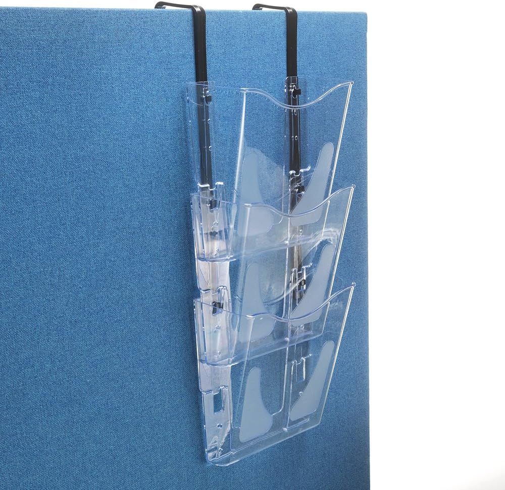 Deflecto Crystal Portrait A4 Wall Mounted Document Holder With Hanging