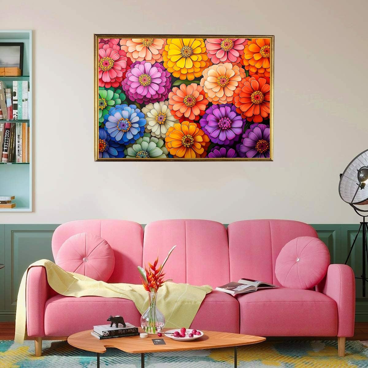 AveJoys Jigsaw Puzzles for Adults 1000 Piece Colourful Flowers 27.56 x 19.69 Inch Jigsaw Puzzle for Adults Educational Game 1000 Pieces Puzzles for Adult - Image 3