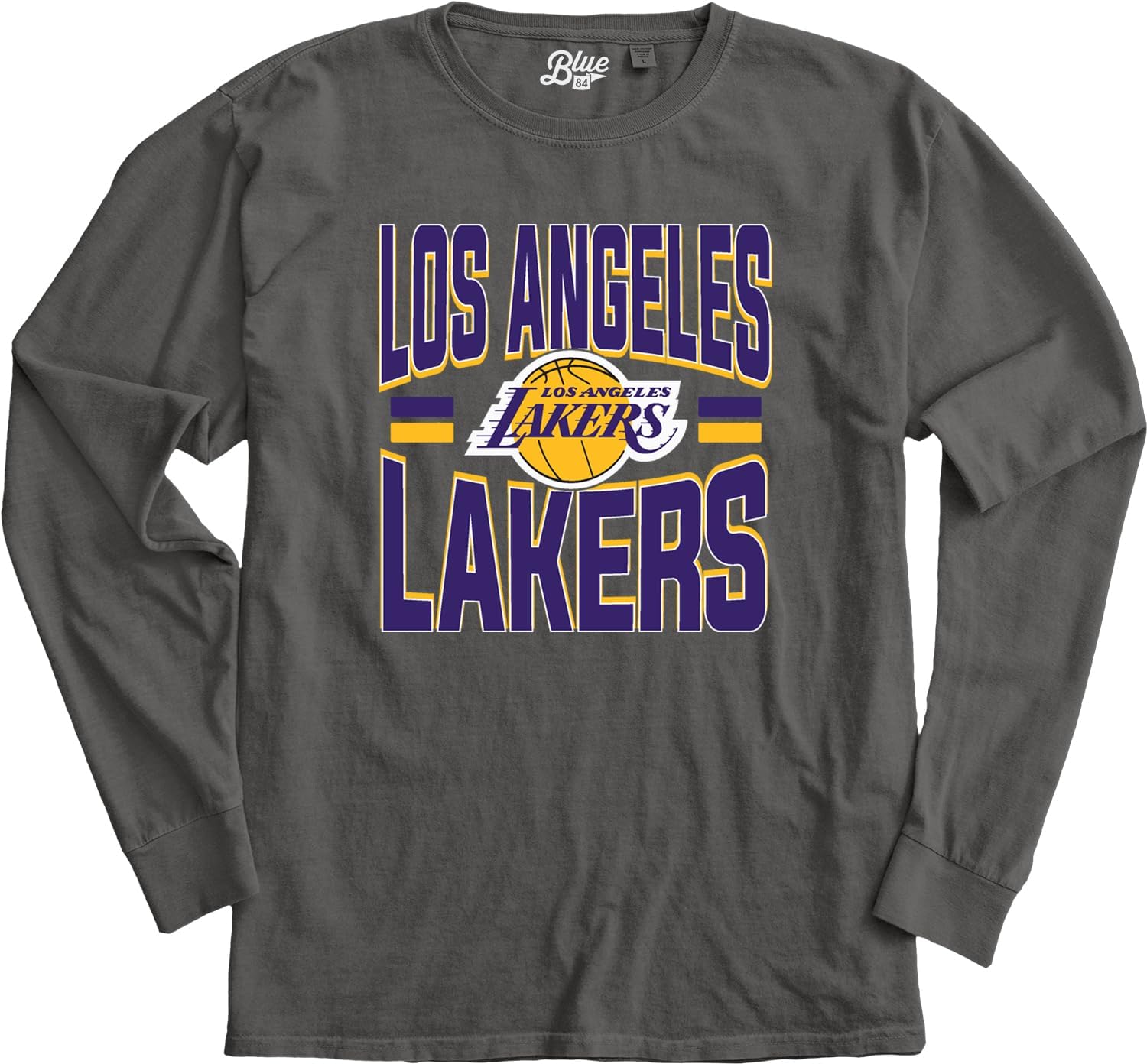 Blue 84 NBA Unisex-Adult NBA Officially Licensed Long Sleeve T-Shirt Ringspun Bold Black - Image 3