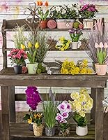 Vista 2 de Boston International Decoración topiaria de bola de bayas sintéticas, 4 pulgadas, verde té