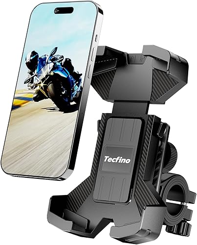 Miniatura 8 de Soporte de teléfono para motocicleta, soporte giratorio de 360, abrazadera de manillar de montaje de teléfono de bicicleta con bloqueo 1S, soporte