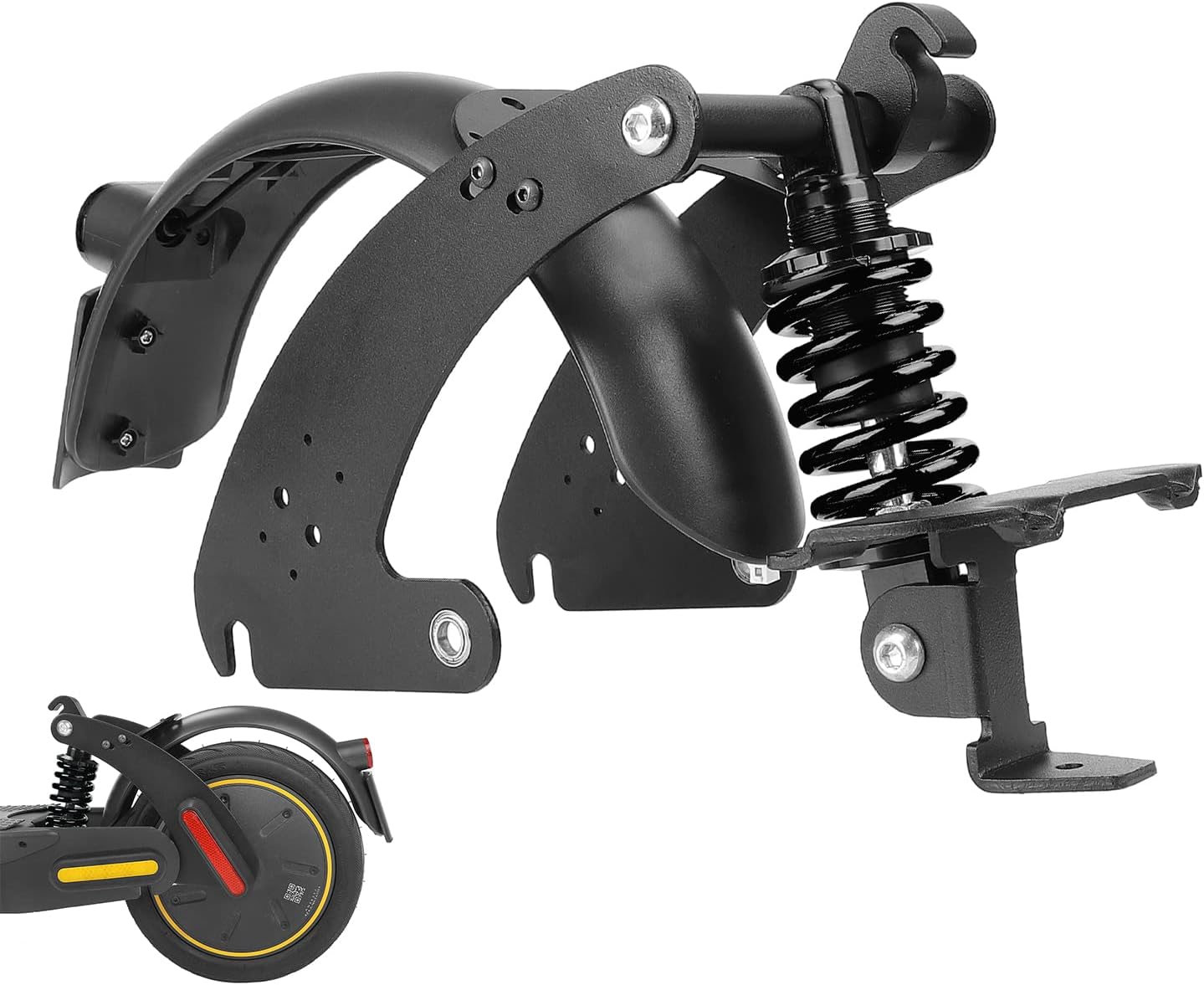 ulip Rear Suspension Upgrade Kit Shock Absorber for Segway Ninebot Max G30 G30LP G30E Electric Scooters with Rear Fender and Large Taillight