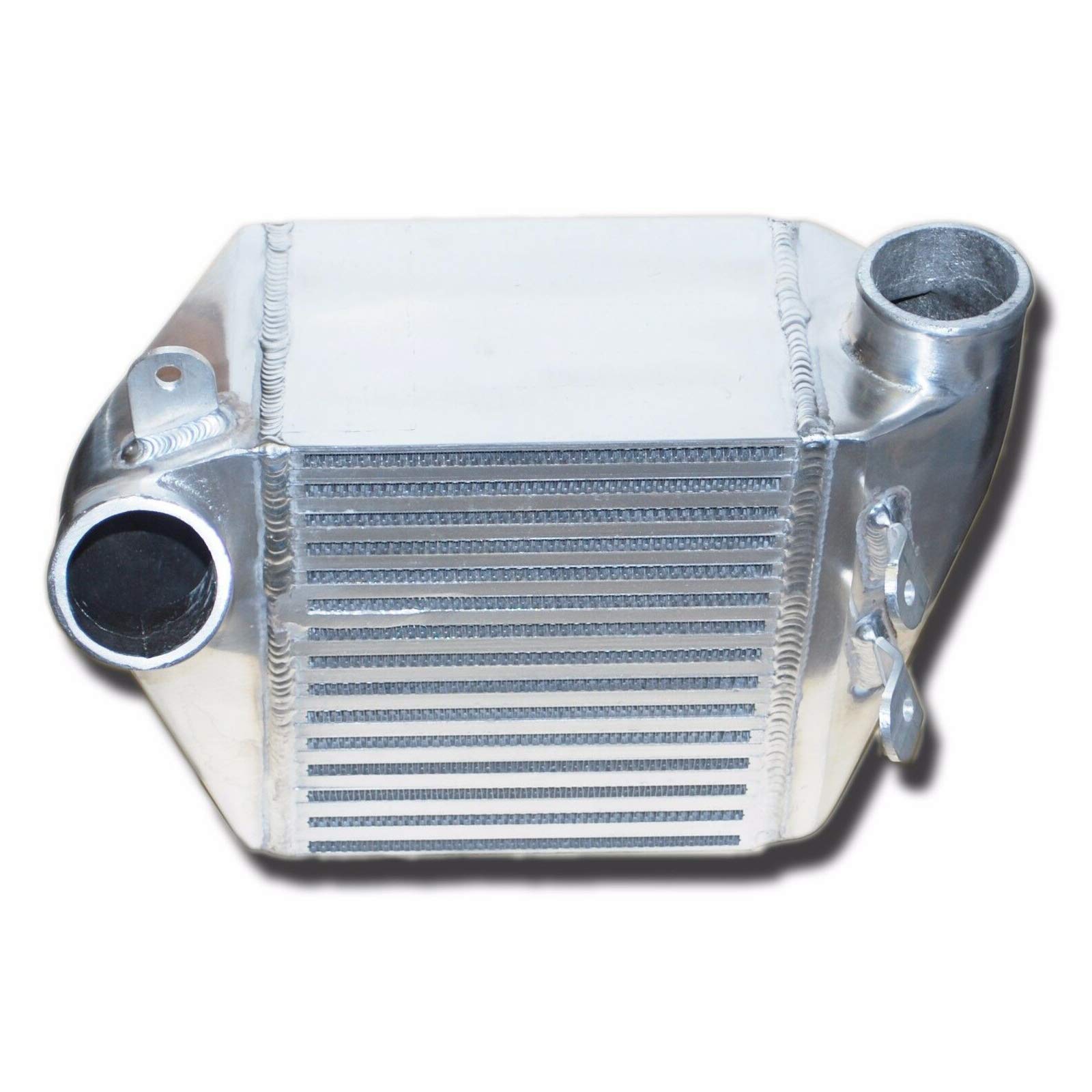Futchoy2" Intercooler 7"x8.25"x5.125" Side Mount Turbo Upgrade Intercooler Intended for VW Jetta Golf 1999-2004 1.8L 1781CC