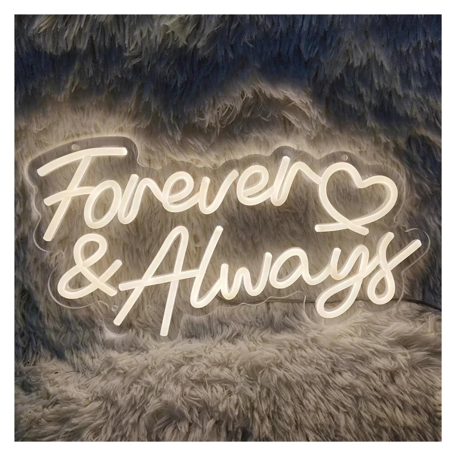 LEMST Sign Lamp Forever Always Neon Sign Light USB Powered for Engagement Wedding Party Anniversary Valentine's Day Room Wall Decor 40cmx22.5cm