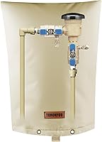 Vista 1 de Cubierta aislante de tubería para prevención de reflujo (5 °F) – Bolsa aislada para válvula de aspersor de riego – Cubierta de bomba de pozo de agua