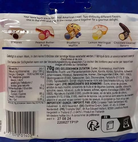 Jelly Belly Mix - 20 Flavours Mix mit den beliebtesten Sorten, American Classics, Donut Shoppe - Jelly Beans (3 x 70g)