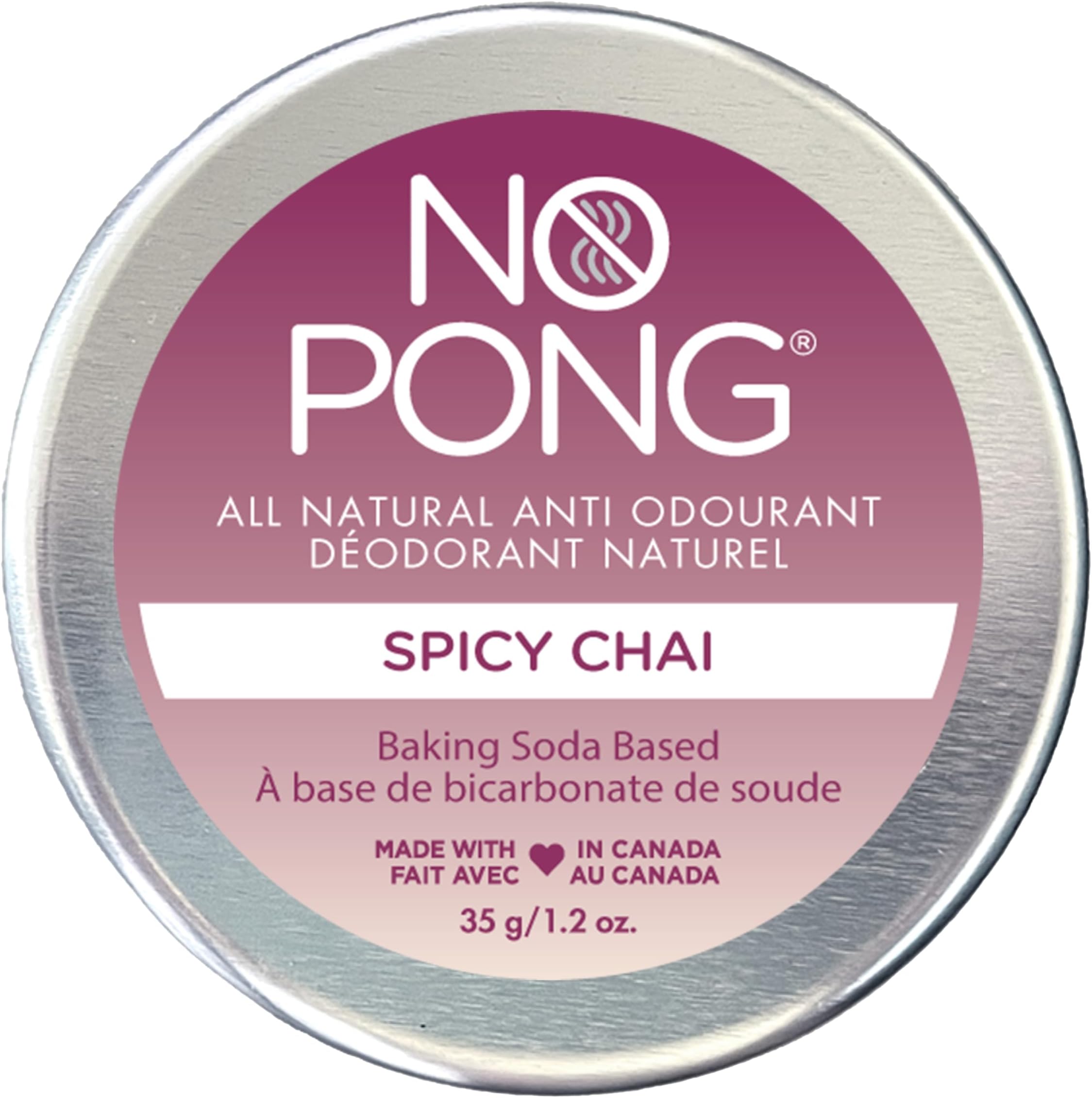 Spicy Chai Original All-Natural Creme Anti-Odourant, Paraben-Free, Aluminum-Free, Plastic-Free, For Men and Women, Made in Canada