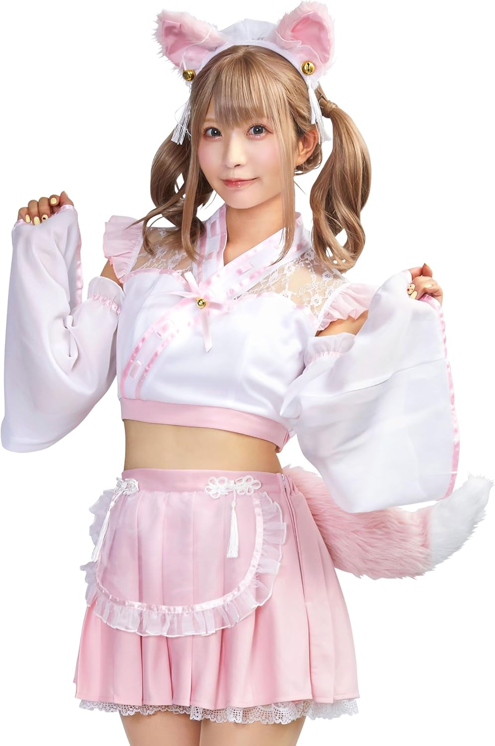 クリアストーン(Clearstone) SugarWhip コスプレ ハロウィン 狐巫女メイド レディース ピンク クリアストーン(Clearstone) SugarWhip コスプレ ハロウィン 狐巫女メイド レディース ピンク