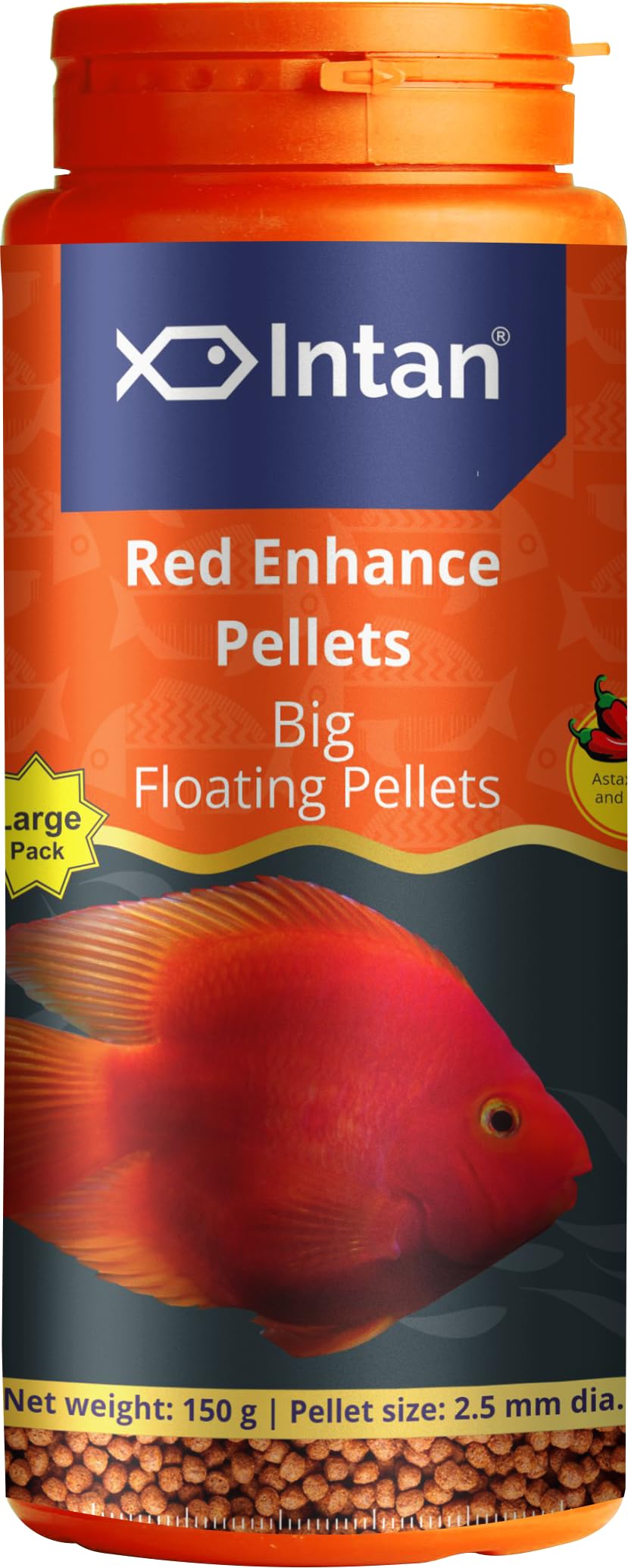 Aquatic Intan Red Enhance Pellets | Big Floating Pellets for Aquarium Fish | Fish Food for Health & Growth | Large Pack 150 Gm Each, Pellet Size 2.5 mm Dia (B0CW638Q1T) Amazon Price History, Amazon Price Tracker