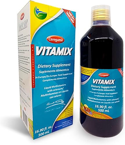 Ceregumil - Vitamix líquido multivitamínico con cereales miel legumbres vitaminas D3 B6 y B12 folato y selenio multivitamínico líquido para hombres