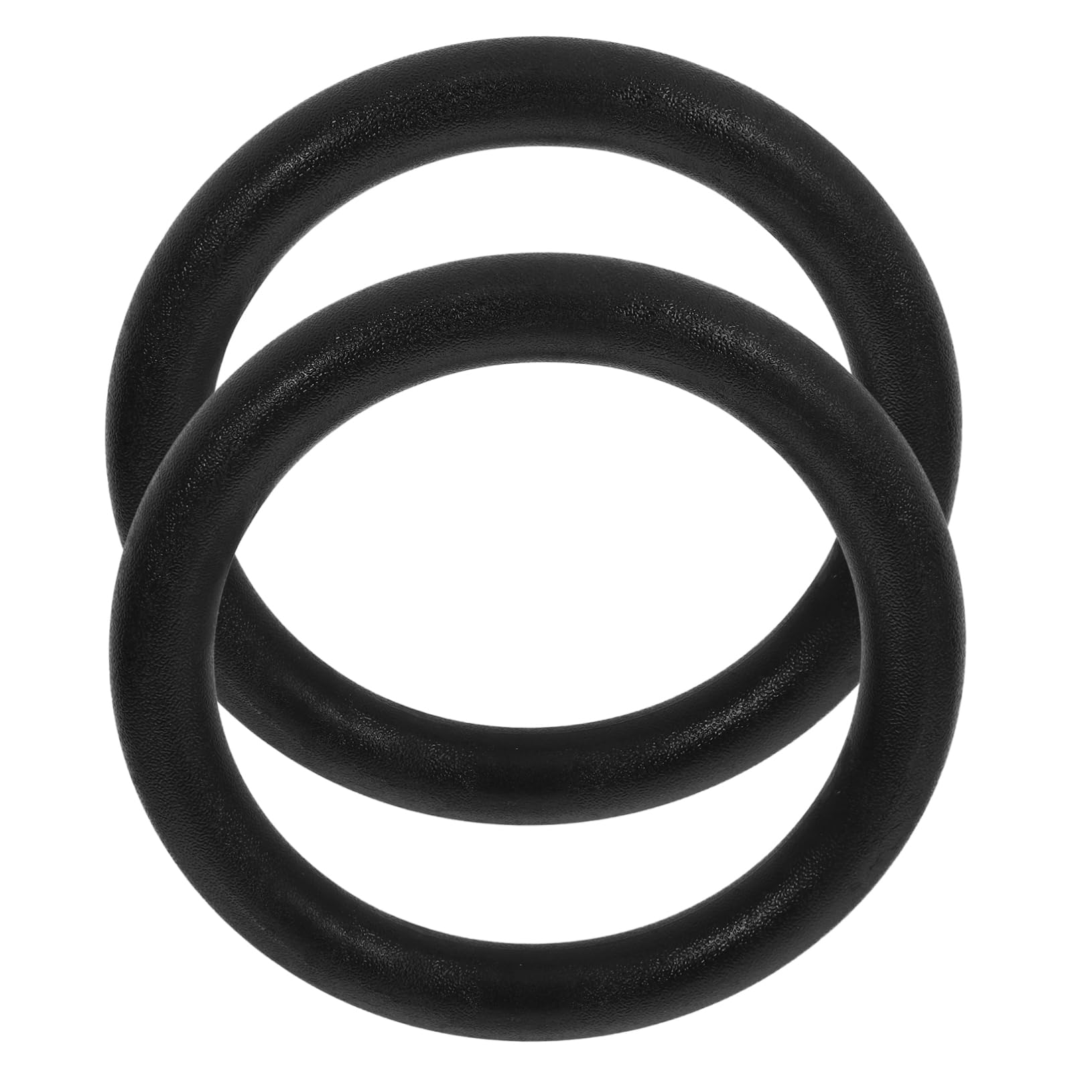 Anillos de Gimnasia 2 Piezas, hasta 400kg, Abs Negro