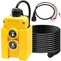 Vista 7 de Taiss - Interruptor de control remoto de remolque de descarga de 4 cables 12V CC - Controlador de botón industrial arriba abajo para descarga