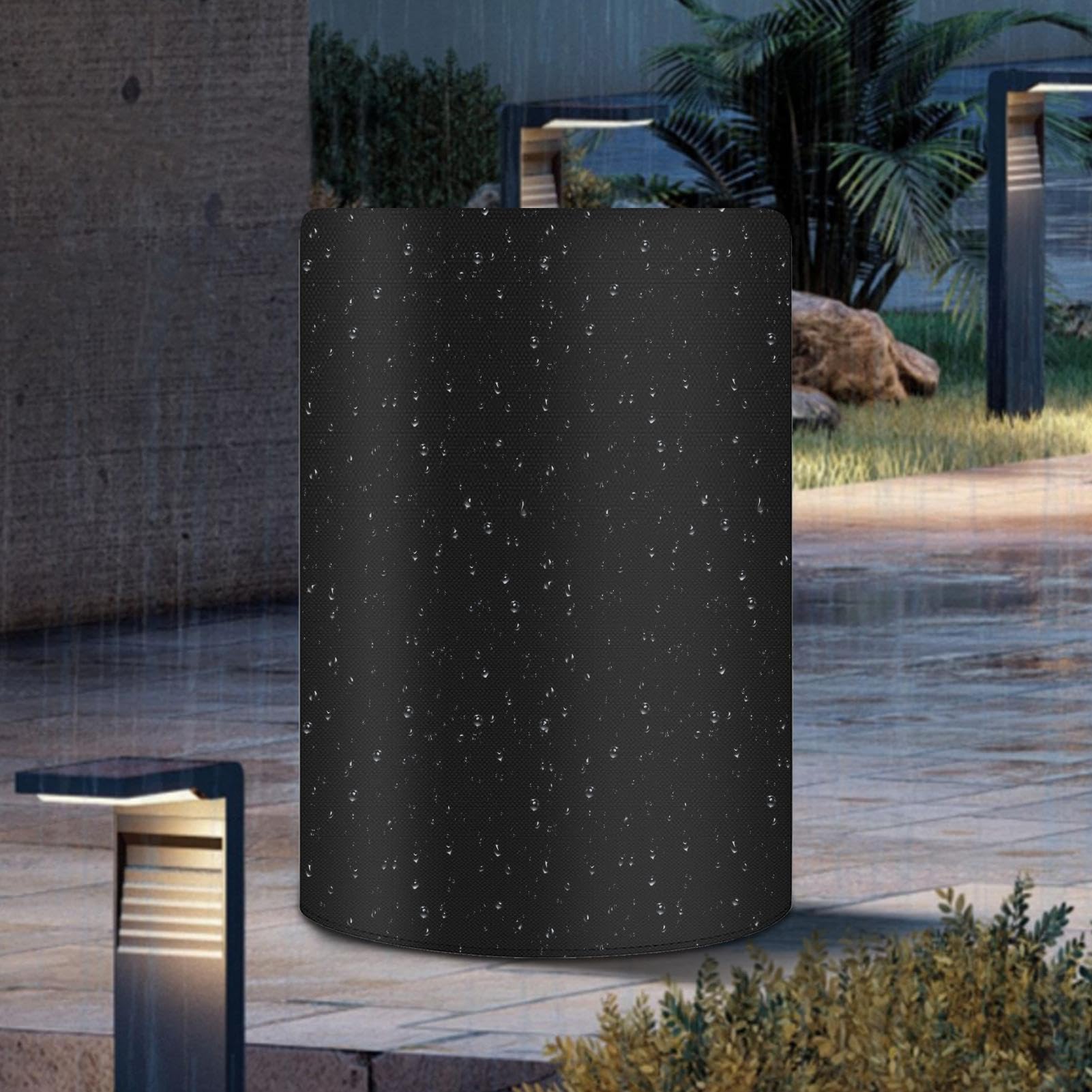 Copertura per da 208 Litri - Copri Fusto per Raccolta Acqua | Regolabile Protezione Intemperie Attrezzature Giardino Mobili Esterni