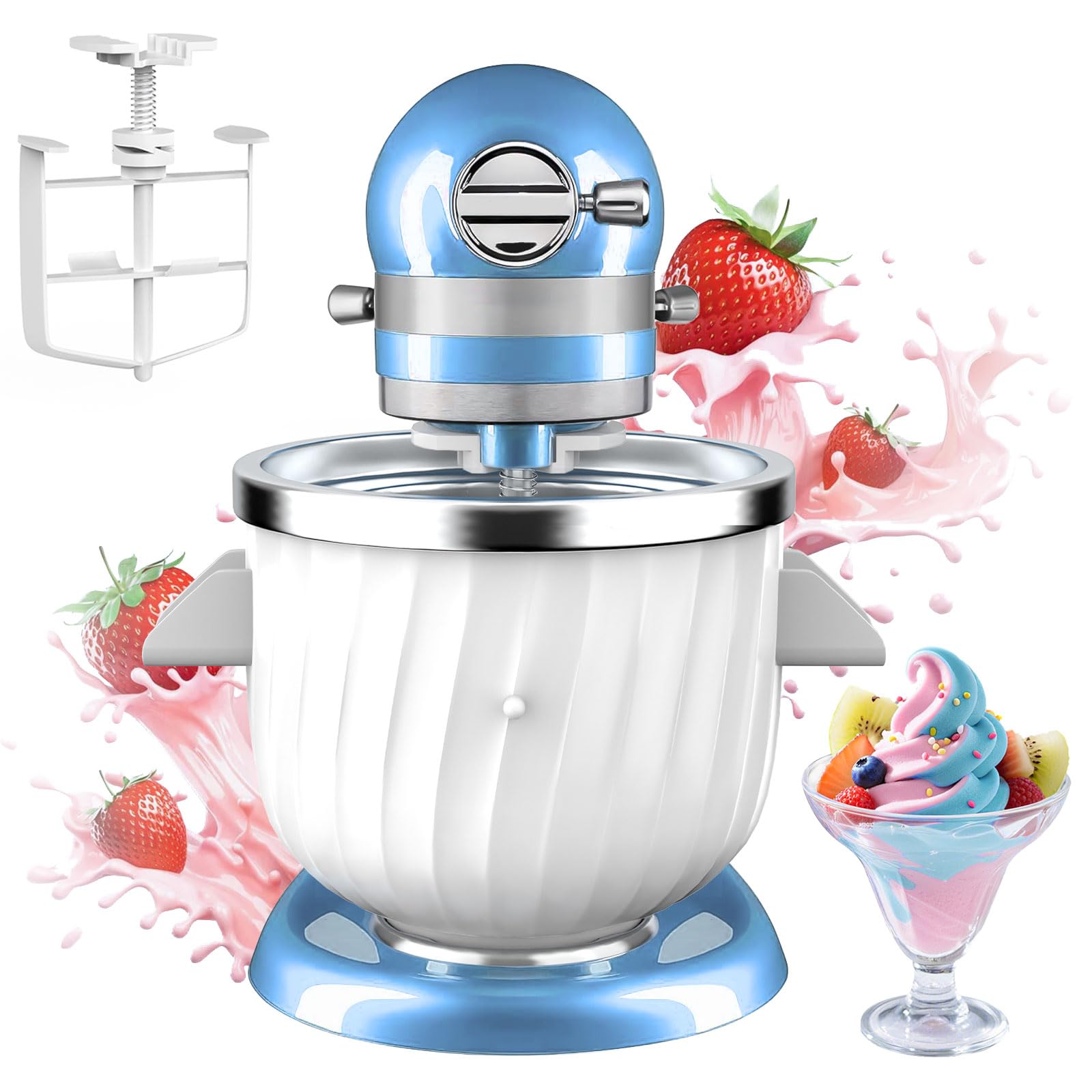 2 Quart Ice Cream Maker Attachment for KitchenAid