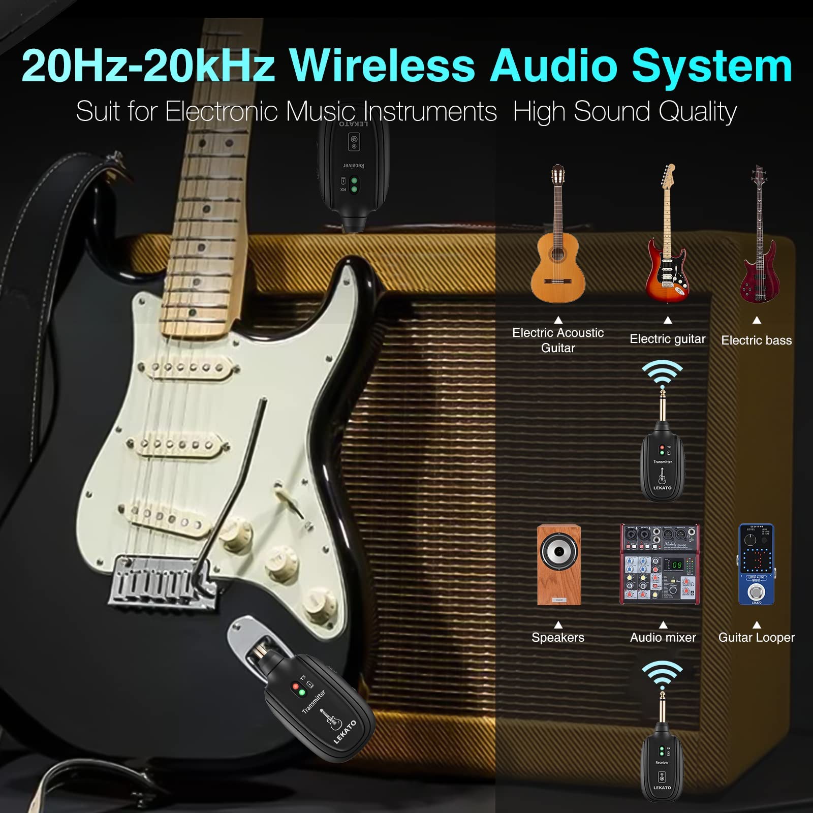 wireless guitar speaker
