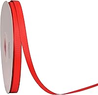 Vista 76 de Rollo de cinta de grogrén sólido YAMA de 5/8 pulgadas - 25 yardas para cintas de envolver regalos, blanco