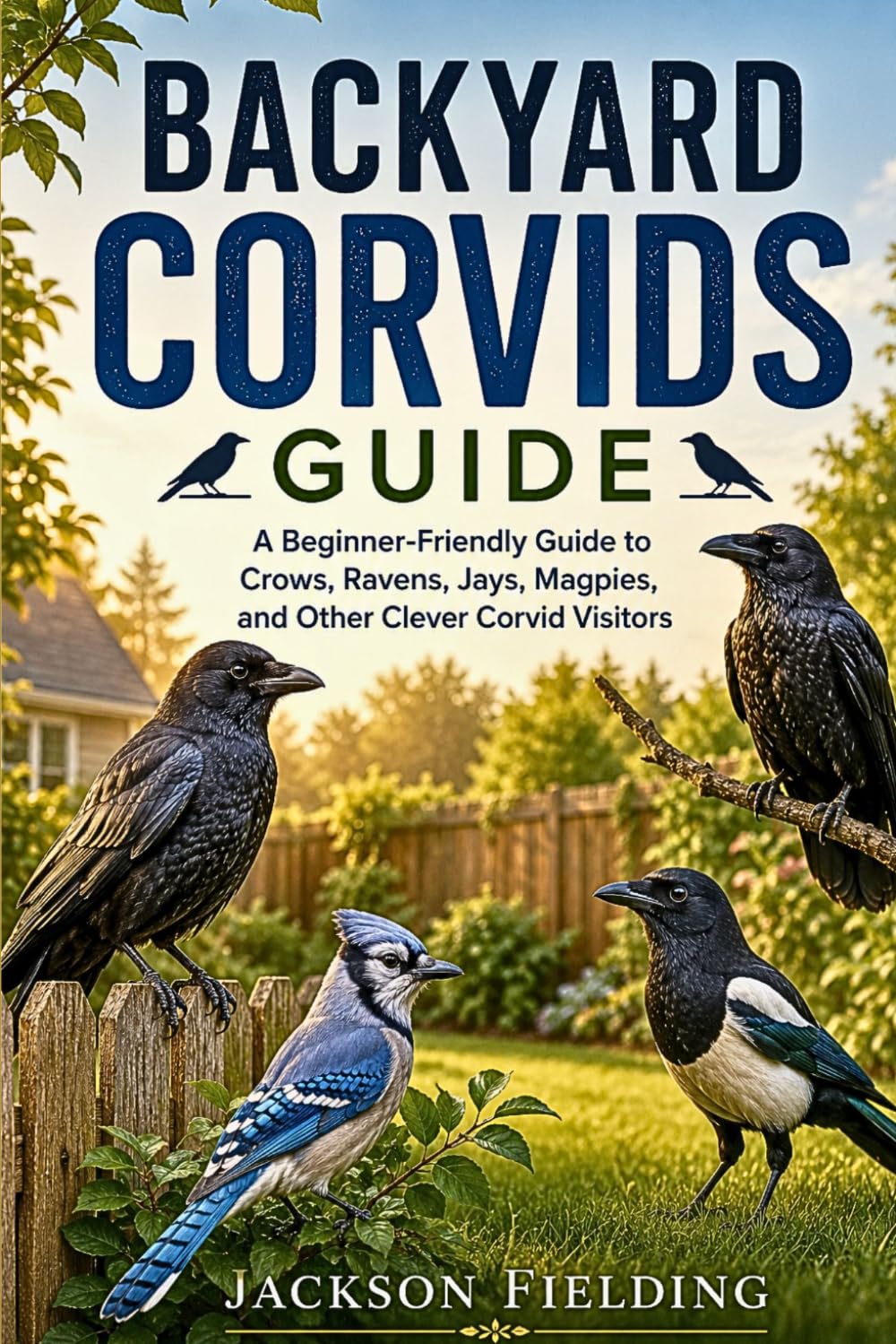 Backyard Corvids Guide: A Beginner-Friendly Guide to Crows, Ravens, Jays, Magpies, and Other Clever Corvid Visitors