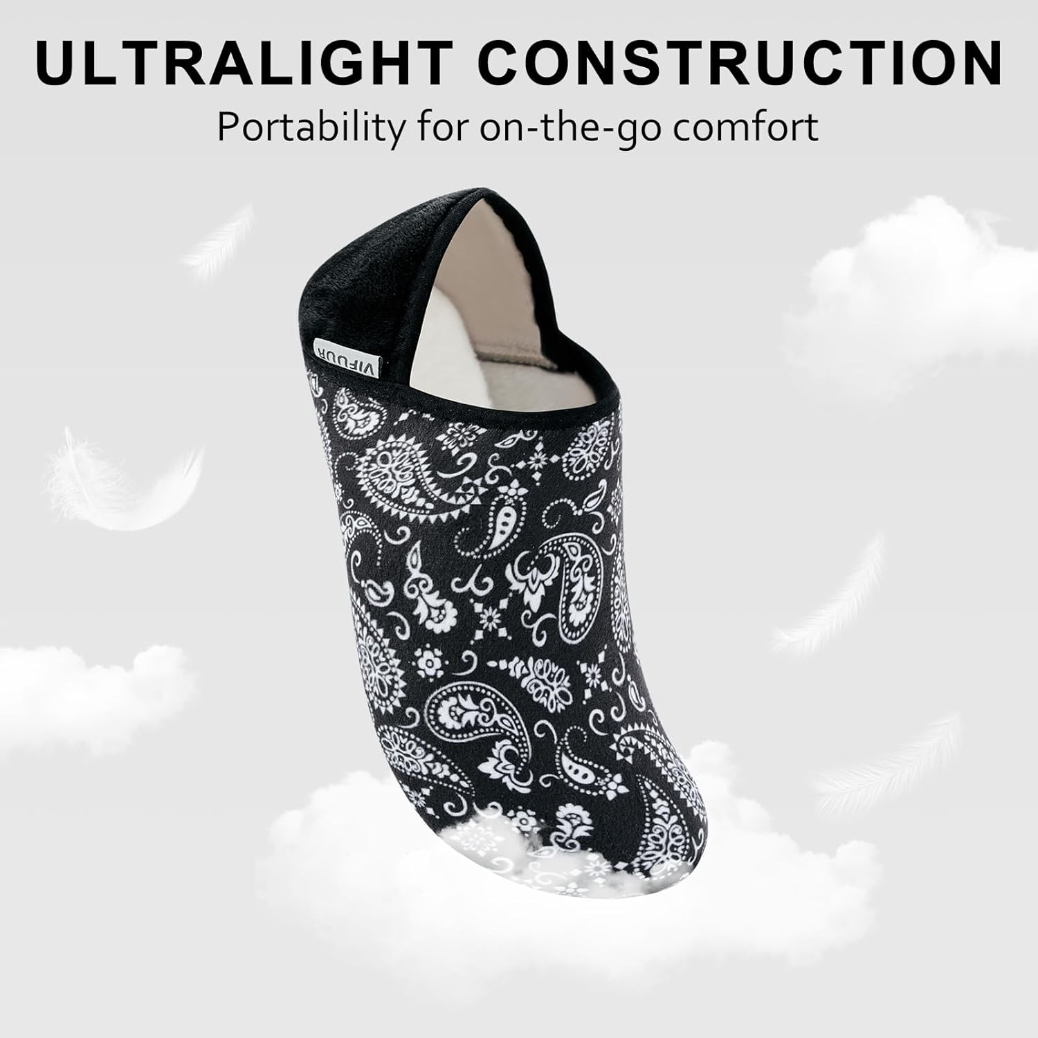 VIFUUR House Slippers for Women Men Slip on Indoor Barefoot Slipper Socks Fuzzy Cozy Sock Shoes for Home Bedroom Travel - Image 5