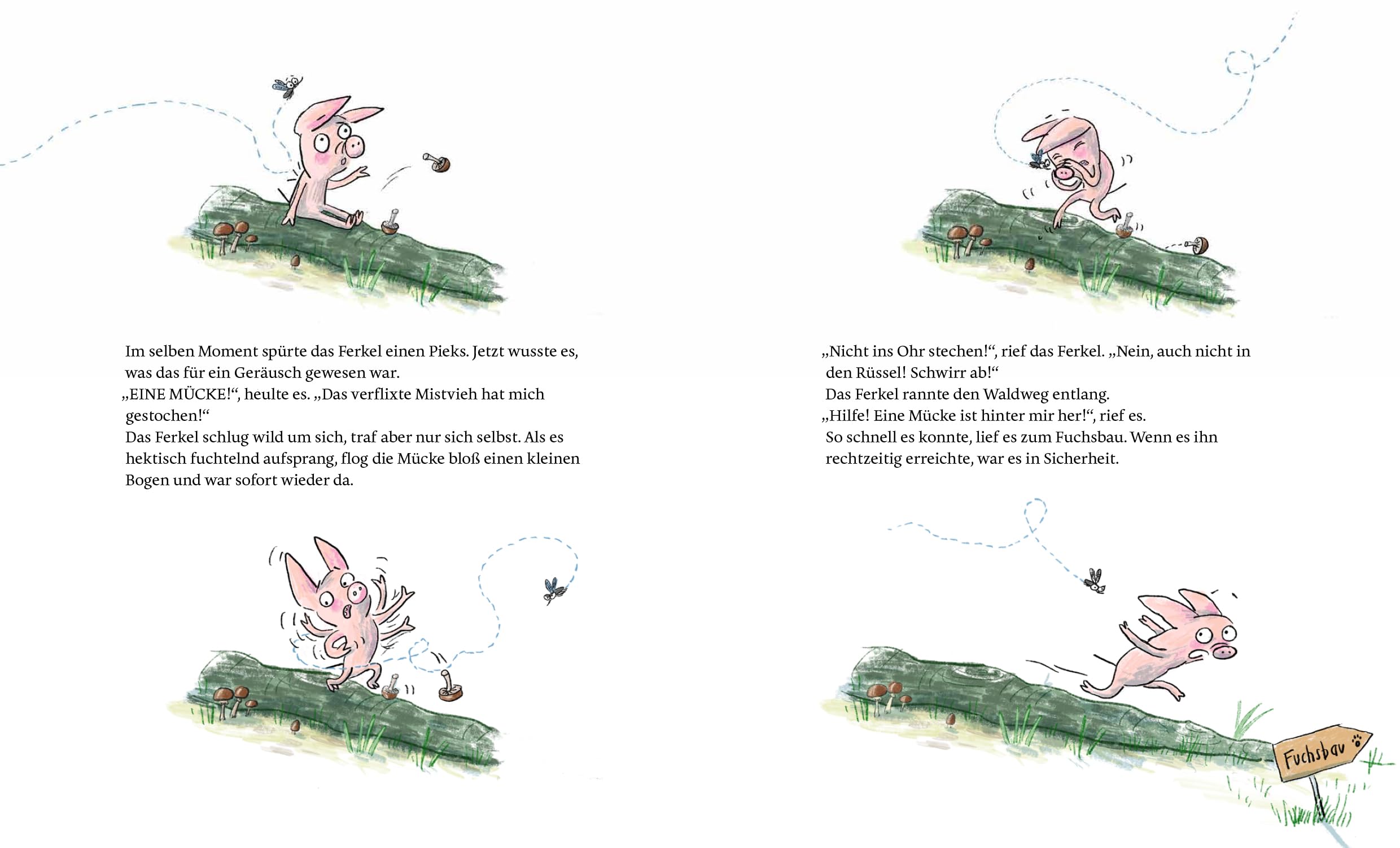 Fuchs & Ferkel - Tücken mit Mücken | "Fuchs & Ferkel" Band 3: Fröhlich-freches Vorlesebuch mit vielen Bildern für Kinder ab 5 Jahren