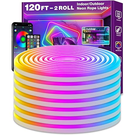 Extendable Outdoor RGB Neon Rope Lights