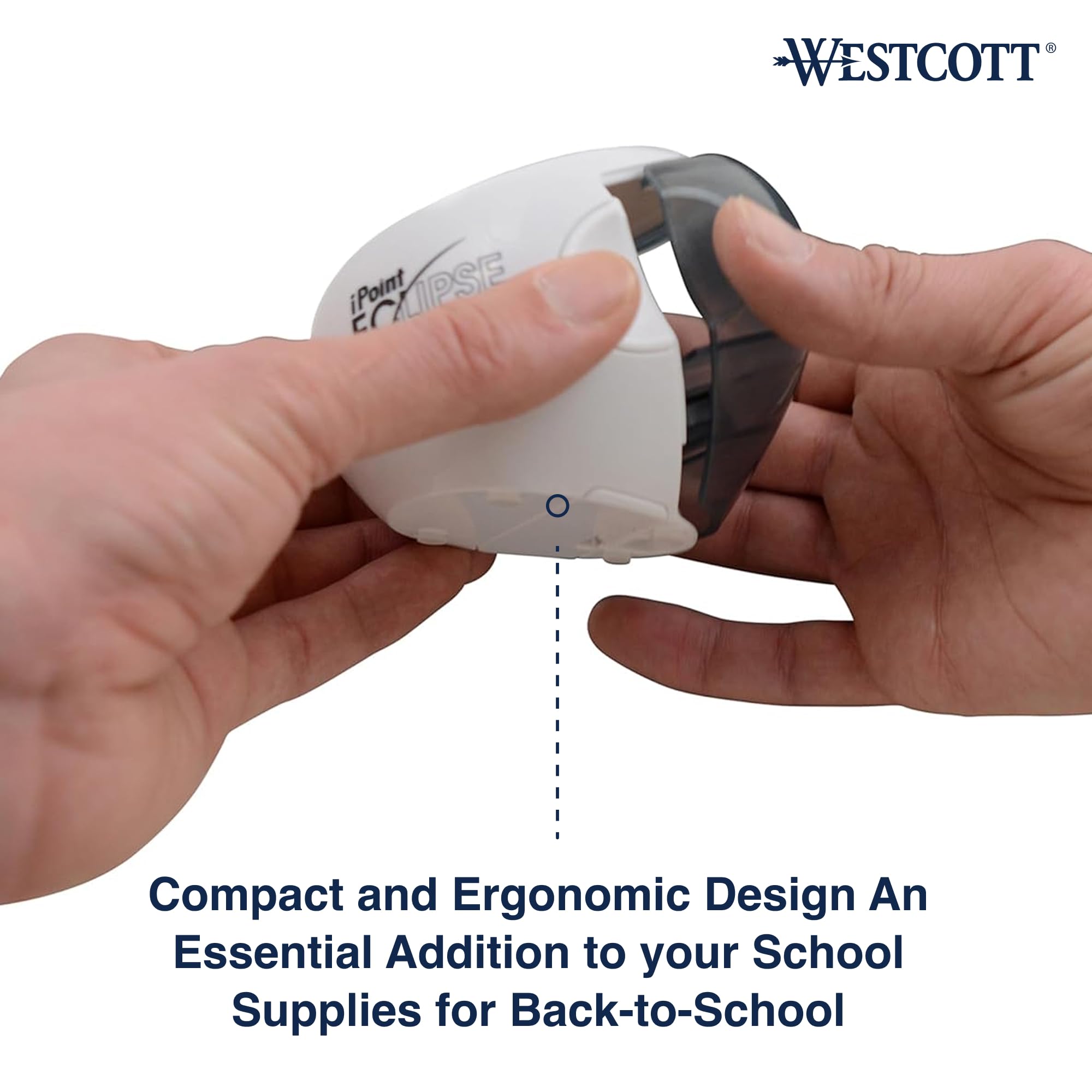 Westcott iPoint® Eclipse Taille-crayon à batterie (00647)