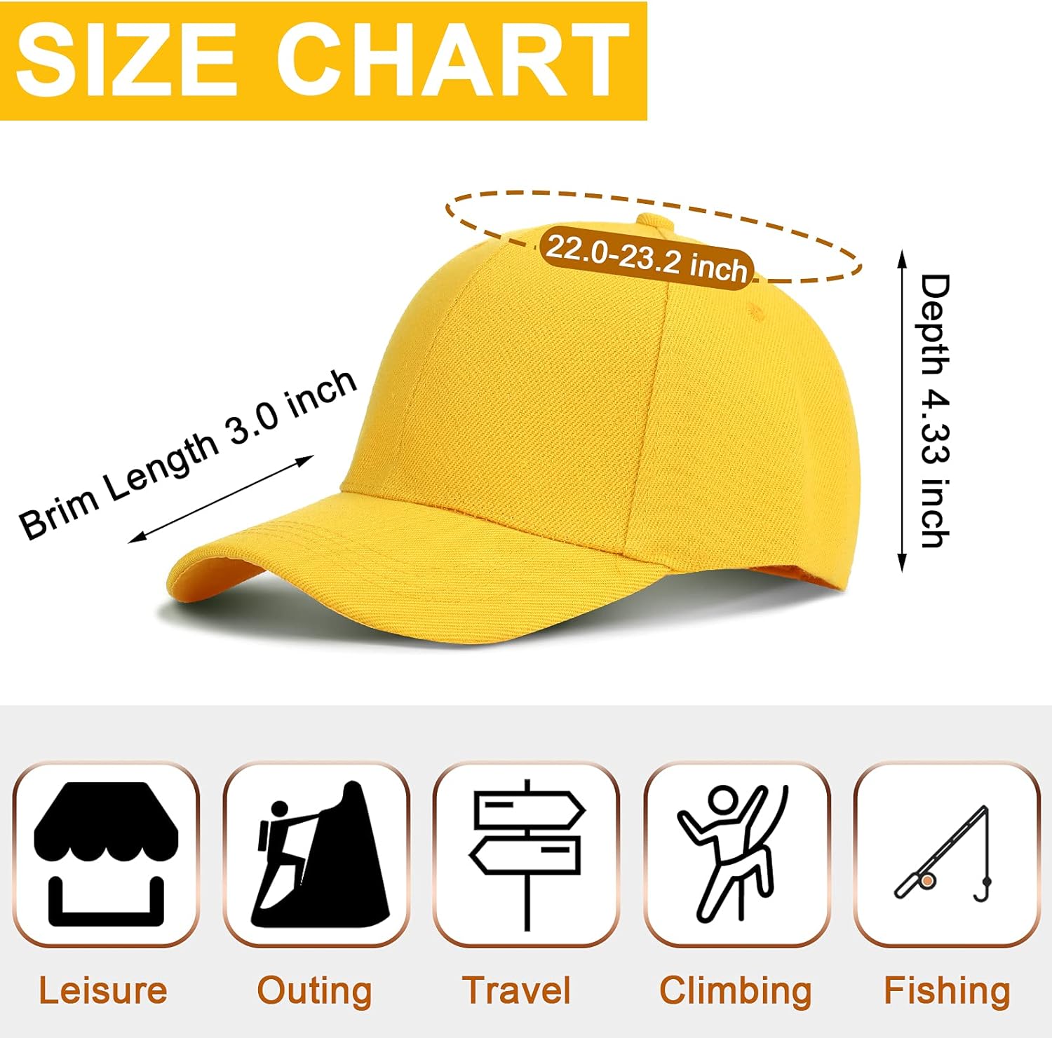 Geyoga 15 Pieces Baseball Cap Bulk Adjustable Size Plain for Men Women Blank hat for Running Workouts and Outdoor Activities